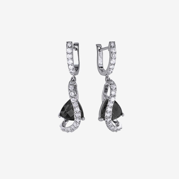 گوشواره های سنگهای قیمتی سیاه